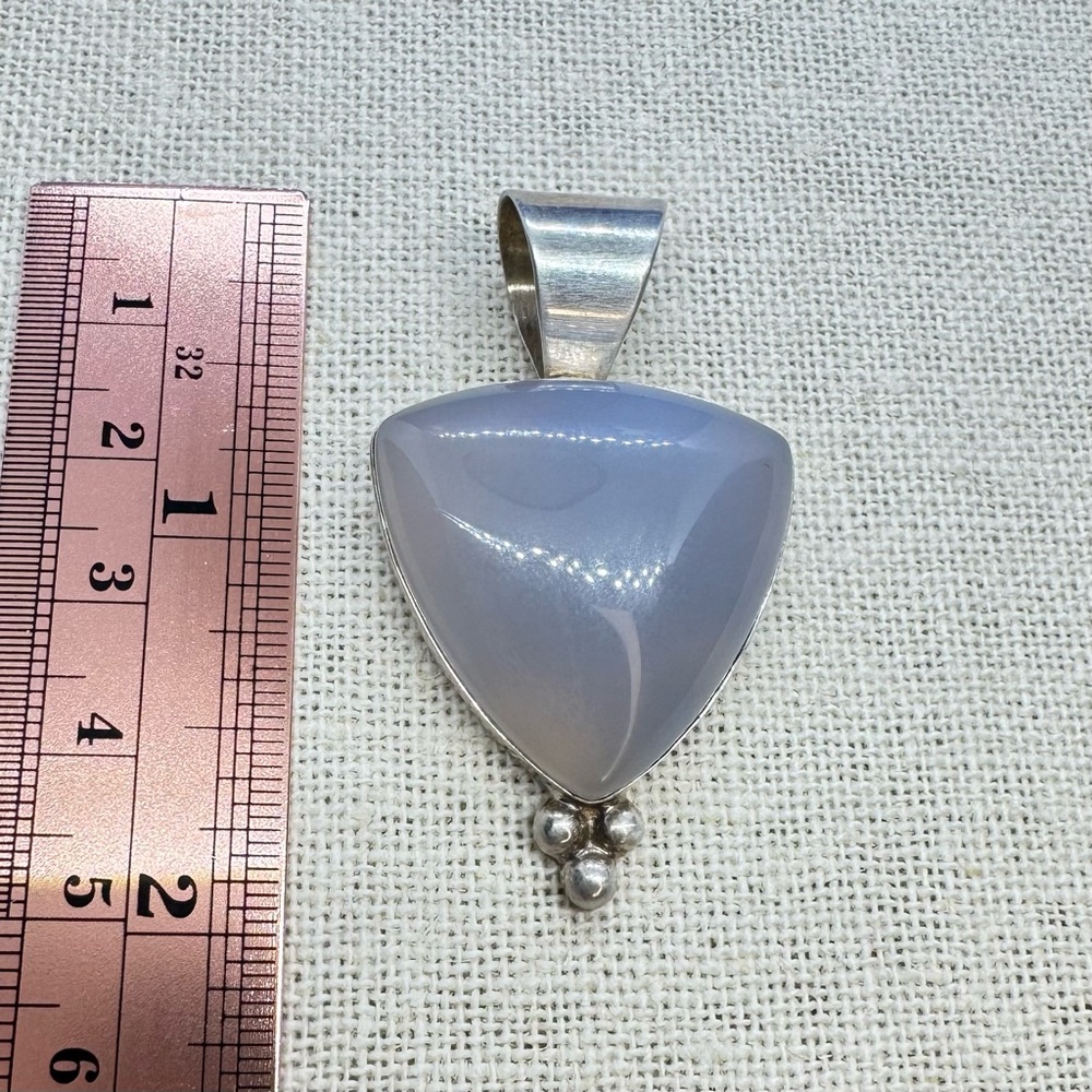DTR Jay King Sterling Silver Chalcedony Pendant - Picture 3 of 4